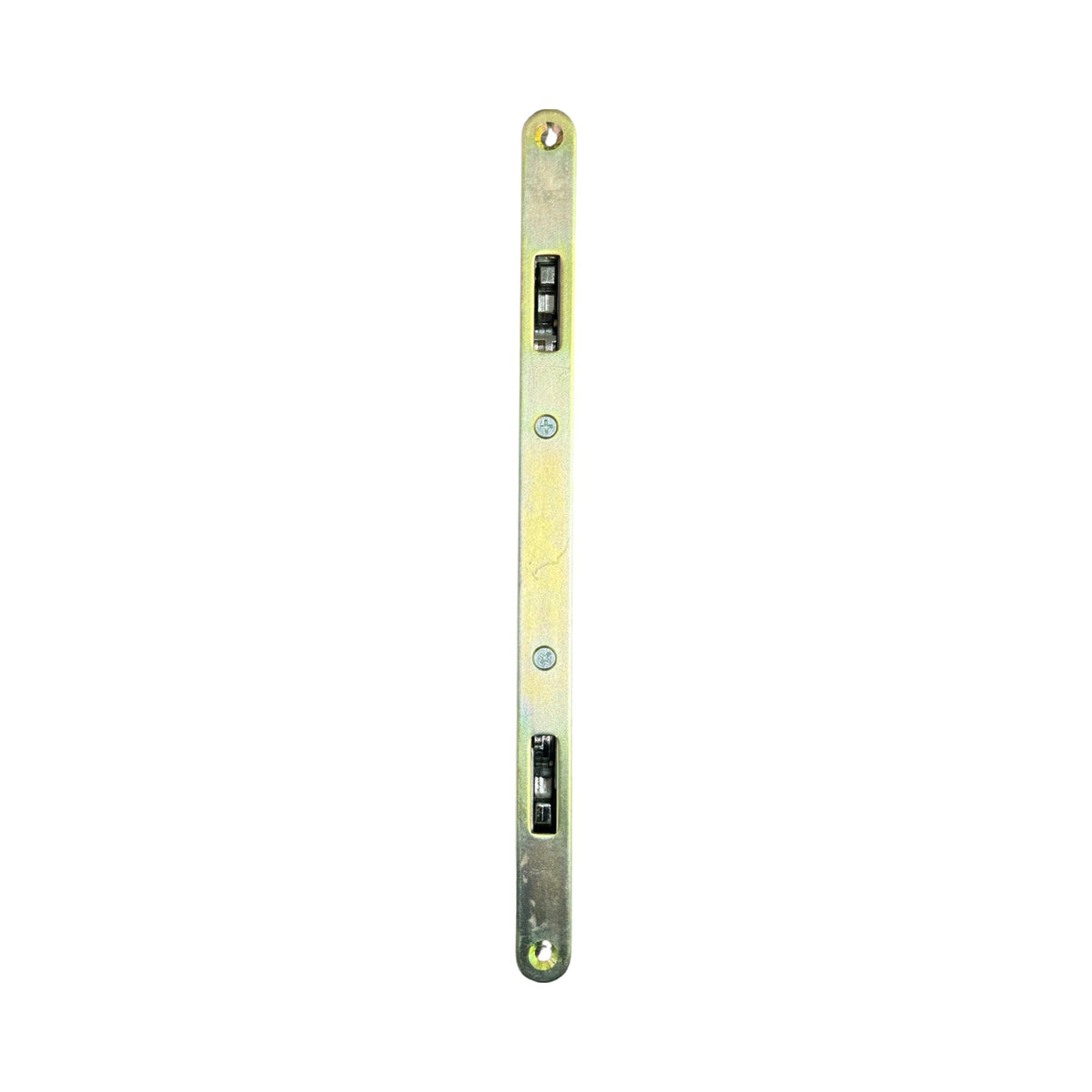 11-3/4" Multi-Point Mortise Lock with Face Plate with NO Anti-Slam Pin for Sliding Glass Doors | Two Point Replacement Locking Mechanism to Fix and Repair Sliding Patio Door Hardware - Alloy Steel - Garage and Sliding Door Hardware