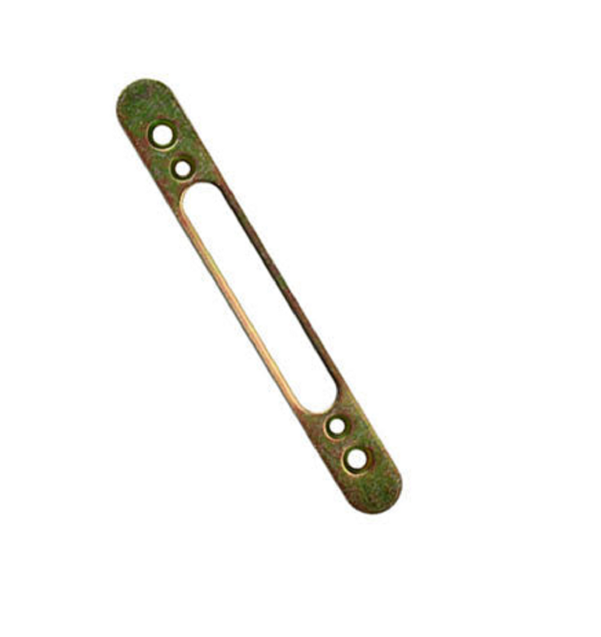 Mortise Lock Faceplate - 4-5/8" Hole Spacing Screw Holes -Zinc Steel - Garage and Sliding Door Hardware