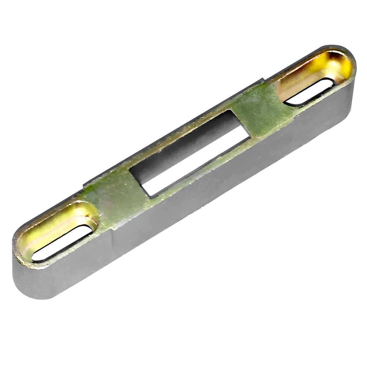 Sliding Patio Door Keeper with 3-7/64" Slotted Holes and 3/4" depth - Garage and Sliding Door Hardware