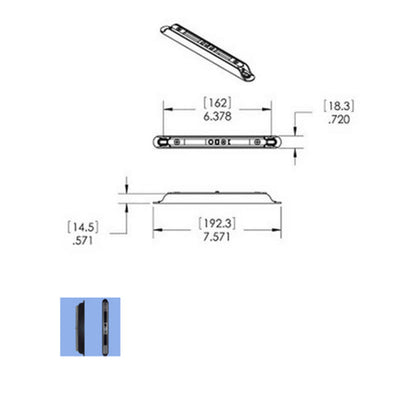 Sliding Door Interlock Slim Keeper 12-424 - Garage and Sliding Door Hardware
