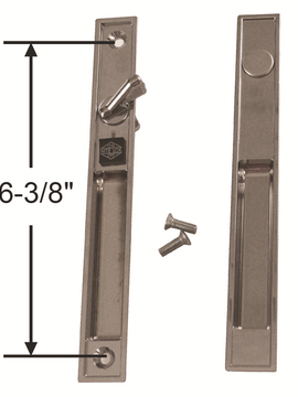 Miller Flush Mount Handles For Patio Doors, Key Less (DL-175)