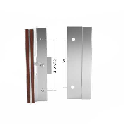 Rusco Sliding Patio Door Handle Set with 4-27/32" Hole Spacing  DH-622 - Garage and Sliding Door Hardware