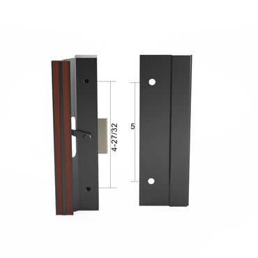 Rusco Sliding Patio Door Handle Set with 4-27/32" Hole Spacing  DH-622 - Garage and Sliding Door Hardware
