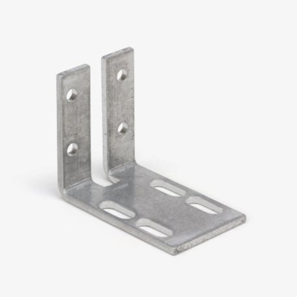 2-1/2" Sliding Door Fixed Panel Bracket Stop with Slot - Garage and Sliding Door Hardware