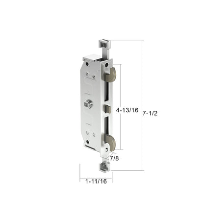 Sliding Patio Door Milgard Mortise Two Point Outward Hook Lock - DL-16-542NS - Garage and Sliding Door Hardware