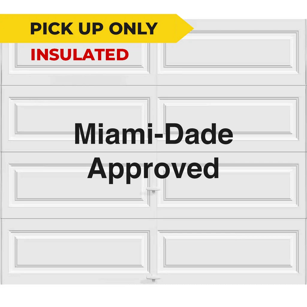 16' x 7' - Long Panel - Insulated  Steel Back - Garage and Sliding Door Hardware