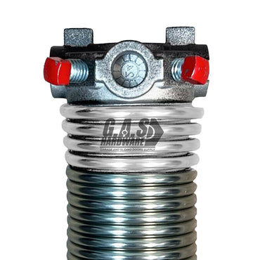 295 x 2 x 41 Galvanized Torsion Spring - Garage and Sliding Door Hardware