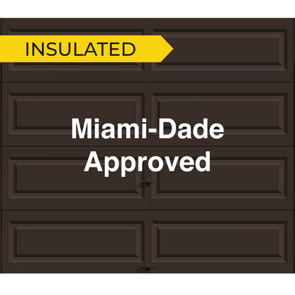 16' x 7' - Long Panel - Insulated  Steel Back - Garage and Sliding Door Hardware