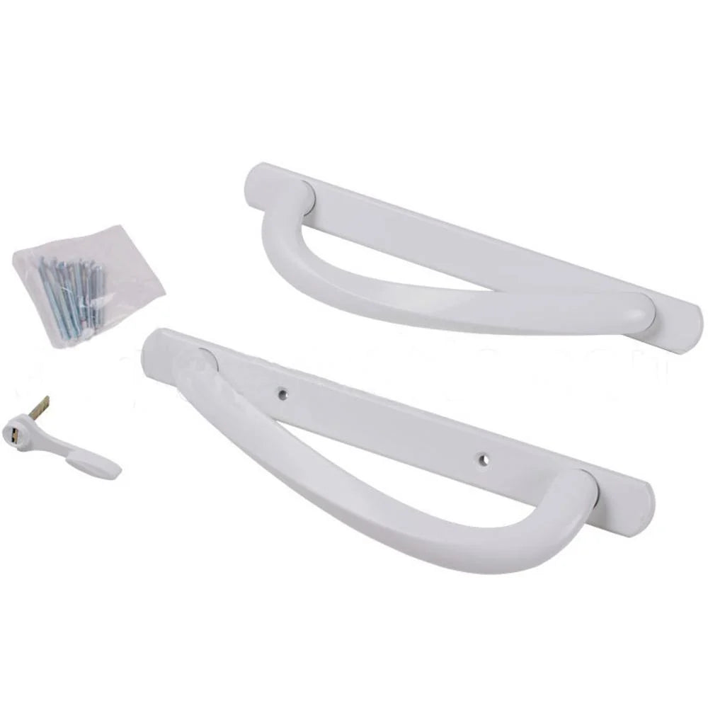 10" Amesbury Sliding Patio Door Handle with 3-15/16" Hole Spacing - Garage and Sliding Door Hardware
