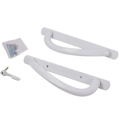 10" Amesbury Sliding Patio Door Handle with 3-15/16" Hole Spacing - Garage and Sliding Door Hardware