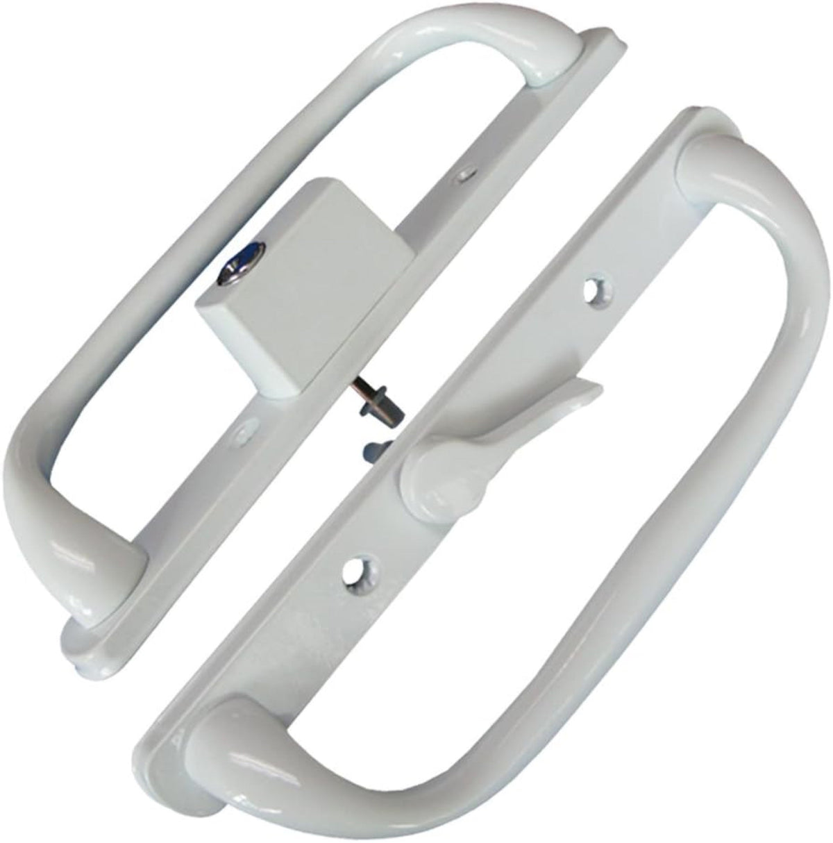 10" Olympus Sliding Patio Door Handle Set Replacement with Keys, 3-15/16" Hole Spacing, Fits 1-1/4" to 2-1/4" Door Thickness - Garage and Sliding Door Hardware