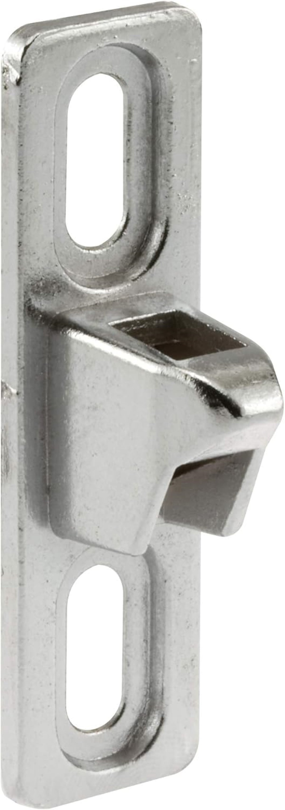 Sliding Door Keeper 1-11/16 In. Mounting Holes | Fix and Repair Glass Door Lock Keeper Replacement - Garage and Sliding Door Hardware