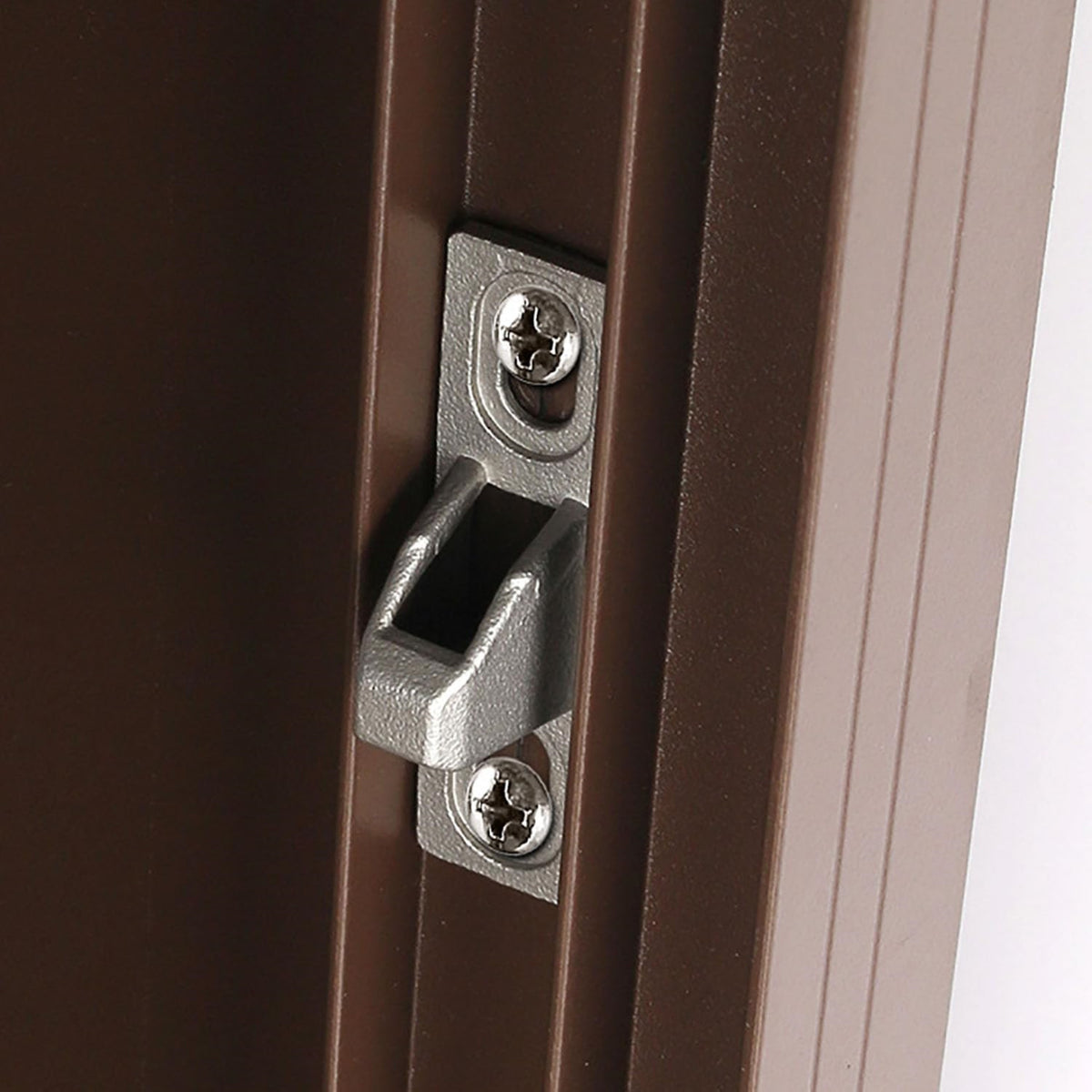 Sliding Door Keeper 1-11/16 In. Mounting Holes | Fix and Repair Glass Door Lock Keeper Replacement - Garage and Sliding Door Hardware