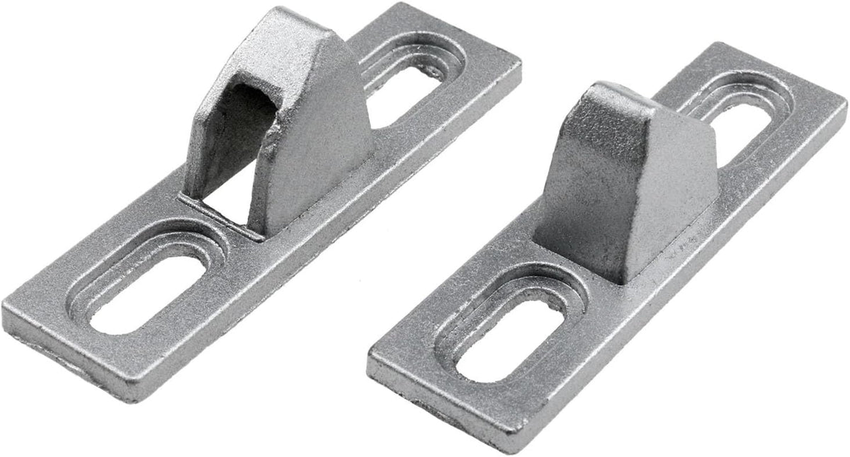 Sliding Door Keeper 1-11/16 In. Mounting Holes | Fix and Repair Glass Door Lock Keeper Replacement - Garage and Sliding Door Hardware