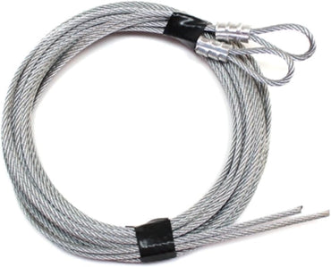 Garage Door Extension Spring Cable Wire - Home Safety Cable 7 or 8 Feet Garage Door Opener Extension Steel Cable Garage Door Springs Pair Garage Door Spring Replacement Extension Cable - Garage and Sliding Door Hardware