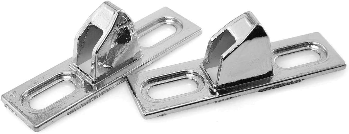 Sliding Door Keeper 1-11/16 In. Mounting Holes | Fix and Repair Glass Door Lock Keeper Replacement - Garage and Sliding Door Hardware