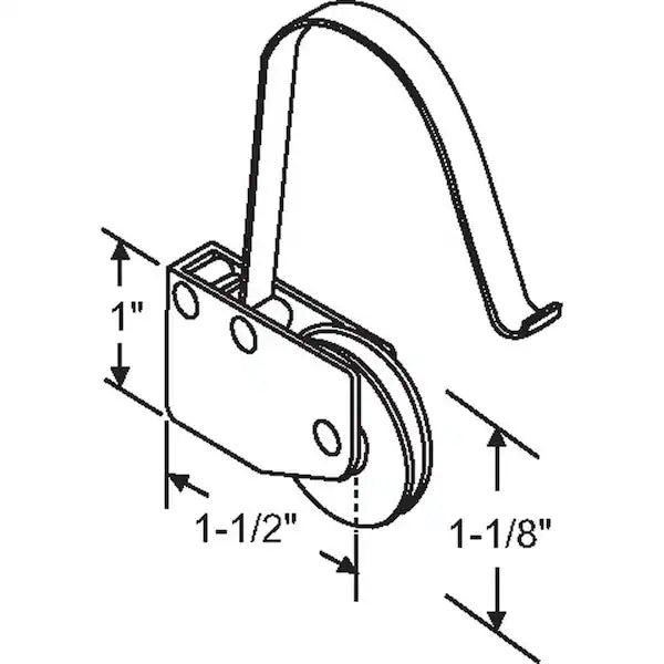 Sliding Patio Door Screen Roller Assembly - Garage and Sliding Door Hardware