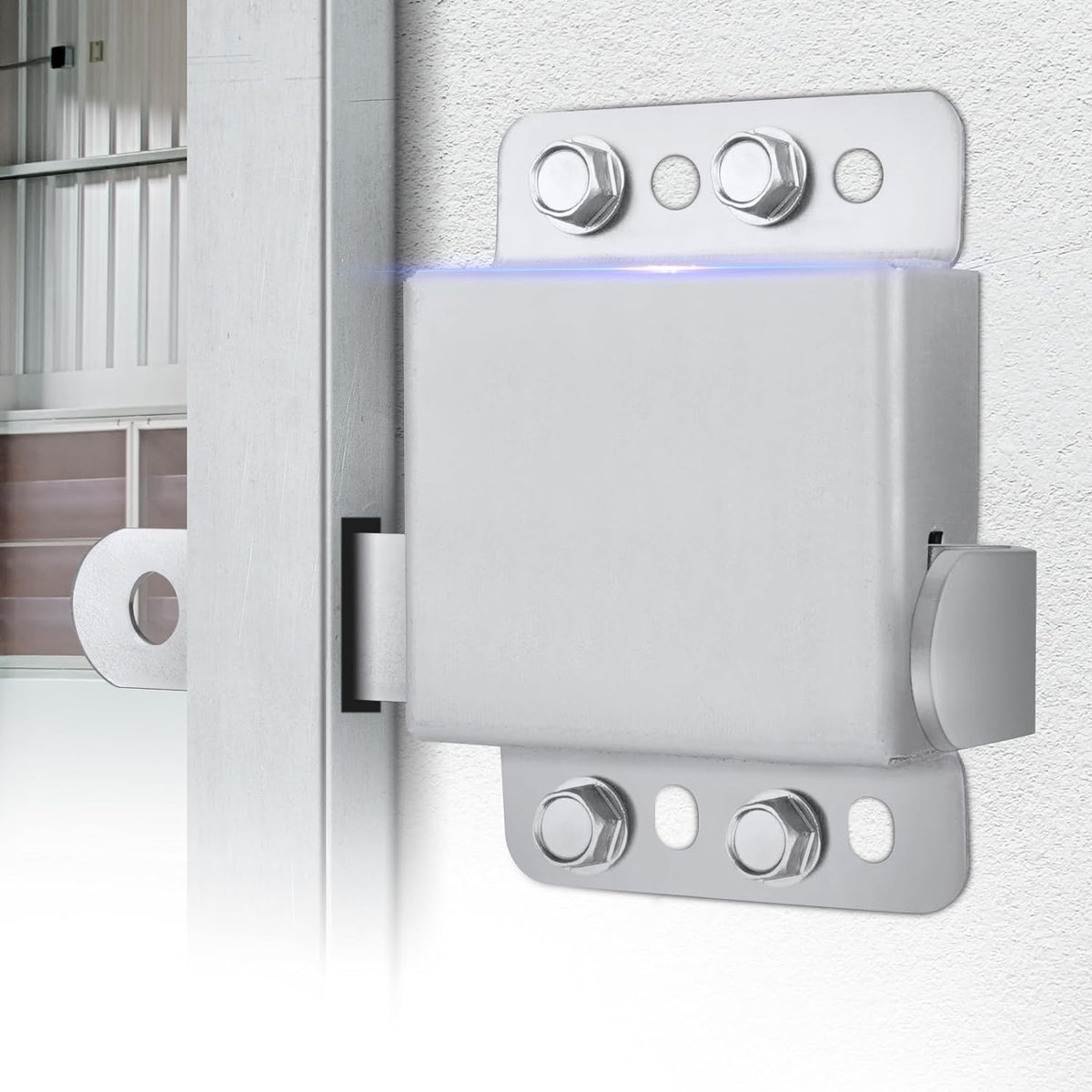 Residential Garage Door Universal and Adjustable Lock System | Lock Replacement for Garage Door Repair | Hardware Lock Garage Repair | Slide Lock Garage Door Security - Garage and Sliding Door Hardware
