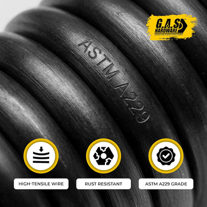 Mini Warehouse Self-Storage Roll Up Garage Door Springs - 0.225x2.5 Custom Size