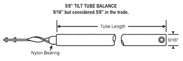 85 Series 5/8" Tilt Spiral Window Balance - 32" - Red Tip