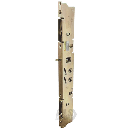 Amesbury Truth Dual Point 9-15/16" Mortise Lock (No FacePlate) with Anti-Slam Pin for Sliding Patio Glass Door Locking Mechanism Replacement- Alloy Steel - Garage and Sliding Door Hardware