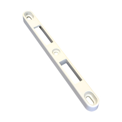 6-1/2" Length Roto Interlock Sliding Door Keeper with 5-5/8" Hole Spacing 12-340W - Garage and Sliding Door Hardware