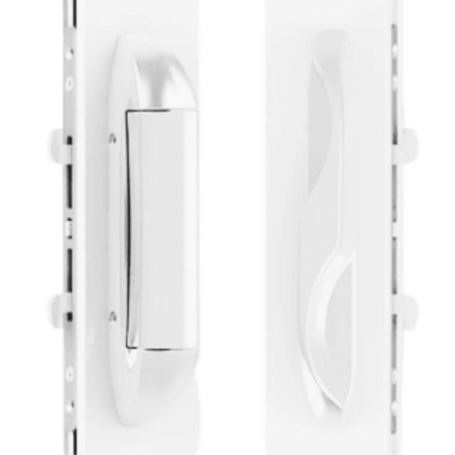 (DH-595-W) Interlock Intuition Sliding Door Handle Kit, White - Garage and Sliding Door Hardware