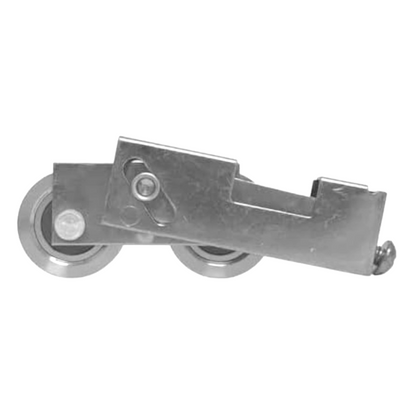 (DR-266) P.E. / Delmar Tandem Roller for Sliding Glass Doors| 1 ¹/₄" Precision Wheels -STAINLESS STEEL - Garage and Sliding Door Hardware