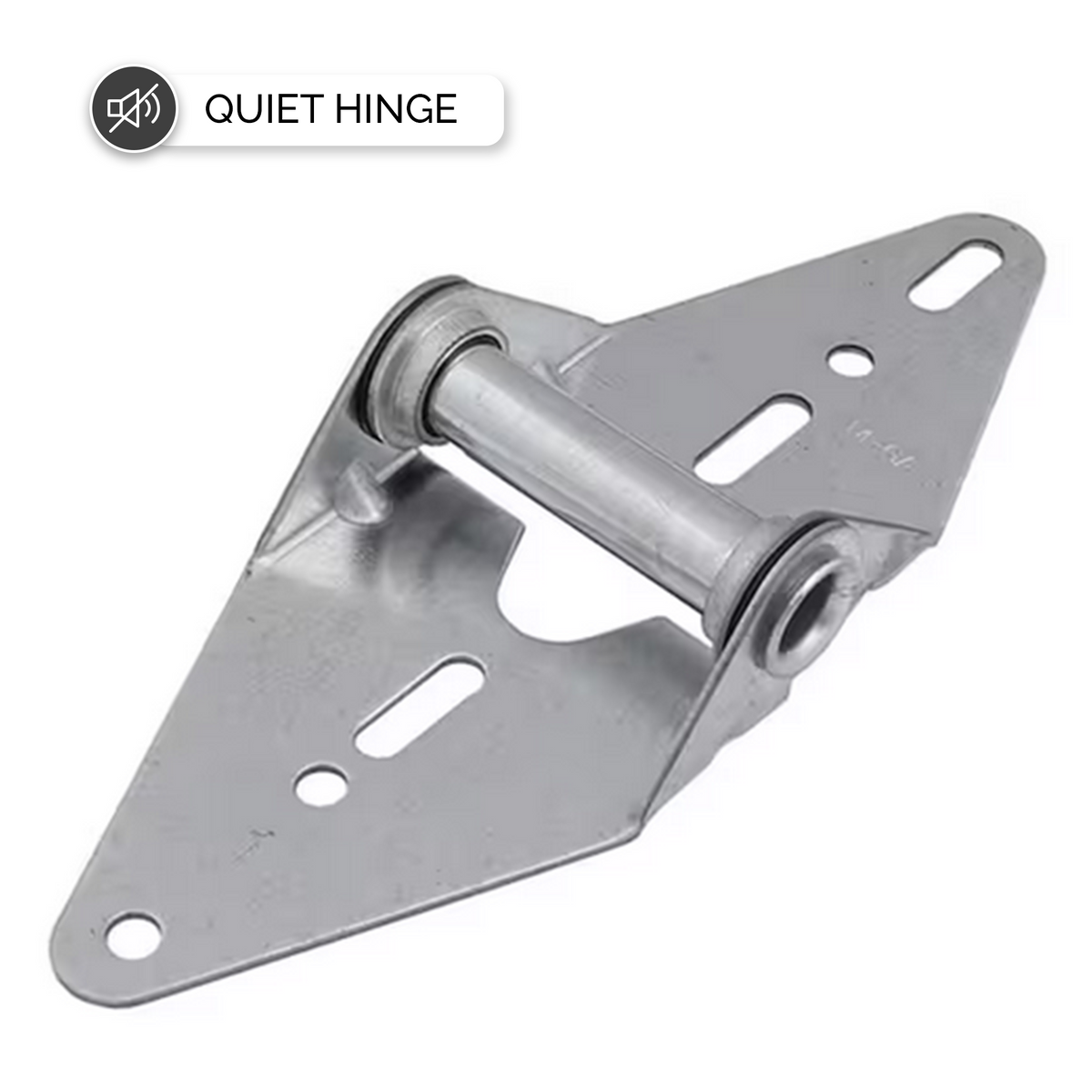 Garage Door 14-Gauge Steel QUIET Hinge # 1 - Garage and Sliding Door Hardware