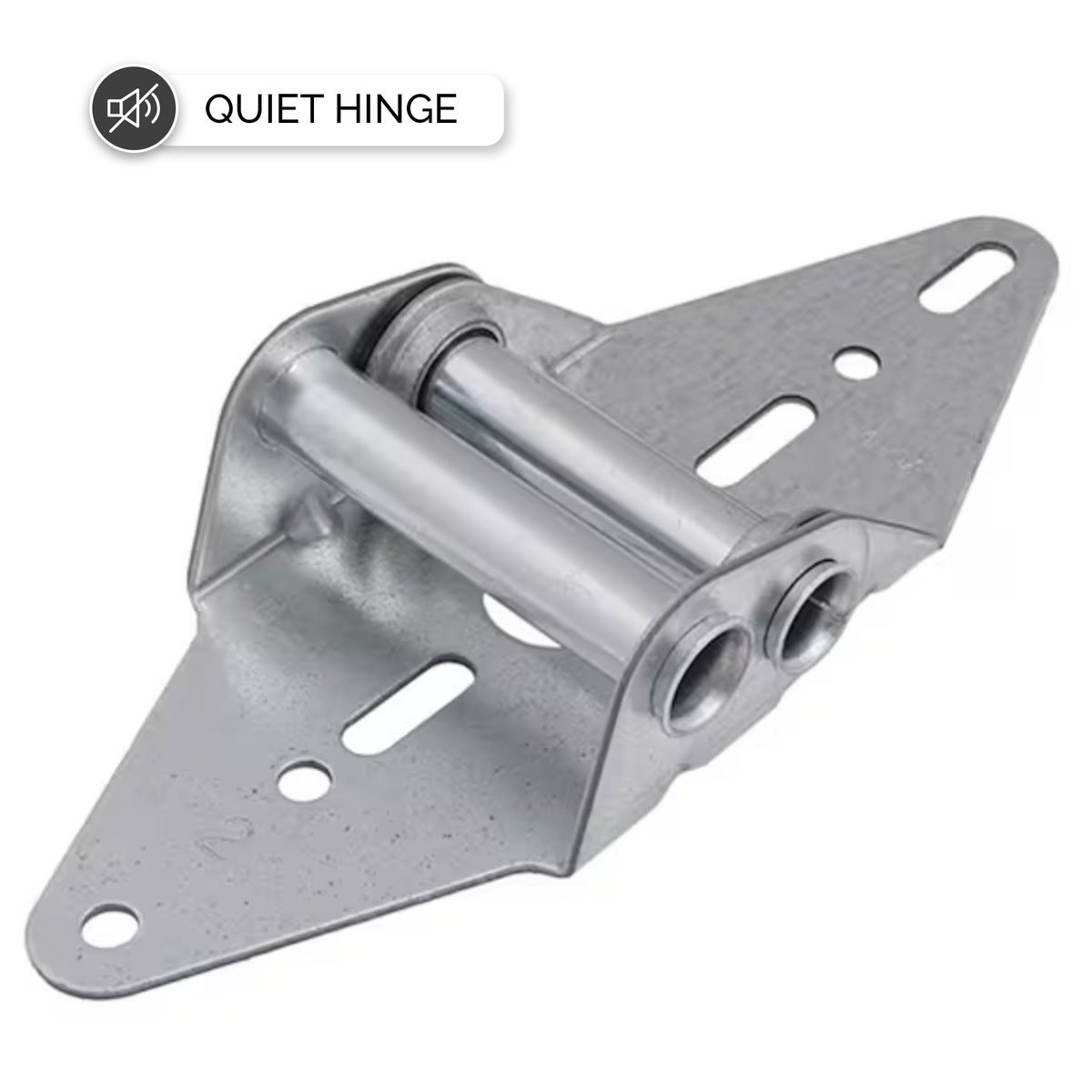Garage Door 14-Gauge Steel QUIET Hinge # 2 - Garage and Sliding Door Hardware
