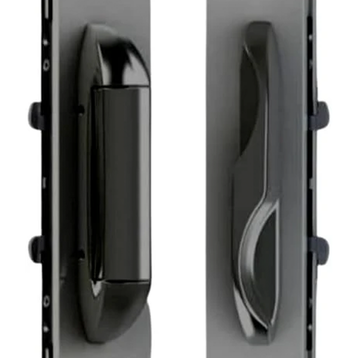 (DH-595-BLACK) Interlock Intuition Sliding Door Handle Kit, BLACK - Garage and Sliding Door Hardware