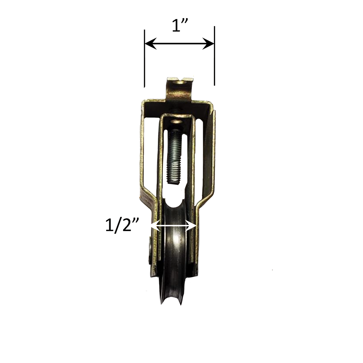 Sliding Patio Glass Door Roller Assembly with 1-1/2" Wheel (DR-9-504) - Garage and Sliding Door Hardware