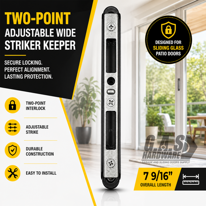 Black Roto Two-Point Adjustable Wide Striker Keeper - 12-421-LARGE