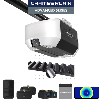 Chamberlain B4310 3/4 HP Belt Drive Opener with Battery Backup and myQ Connectivity - Garage and Sliding Door Hardware