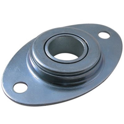 Garage Door Football Bearing, 1 in ID, 3-3/8 in Hole to Hole Dimension, Galvanized Steel Bearing for Garage Doors Repair Replacement - Garage and Sliding Door Hardware