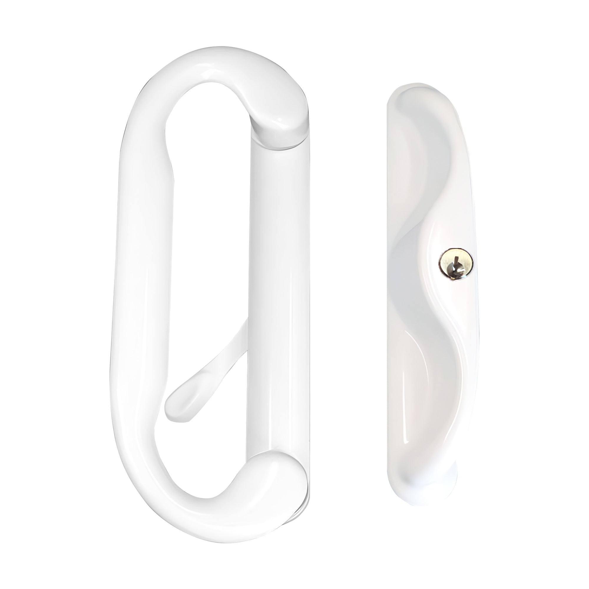 Sliding Patio Glass Door Keyed Handle Set + 4-15/16" Hole Spacing - Garage and Sliding Door Hardware