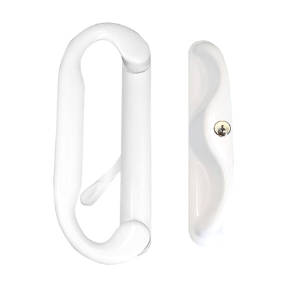 Sliding Patio Glass Door Keyed Handle Set + 4-15/16" Hole Spacing - Garage and Sliding Door Hardware