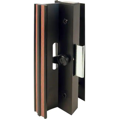 Diecast Sliding Door Handle Set Anodized Black – Extruded Aluminum Inside Pull Painted Black – Exterior Diecast Pull – Clamp Latch w/ Metal Activator | Patio Glass Screen Door Handle (DH-250) - Garage and Sliding Door Hardware
