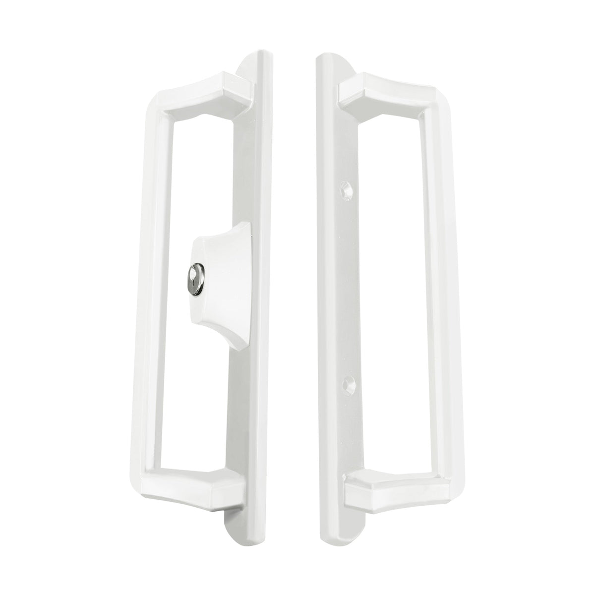 PGT Interior and Exterior Sliding Door Handle (Black or White) WITH LOCK AND KEY - Special Order Only - Garage and Sliding Door Hardware