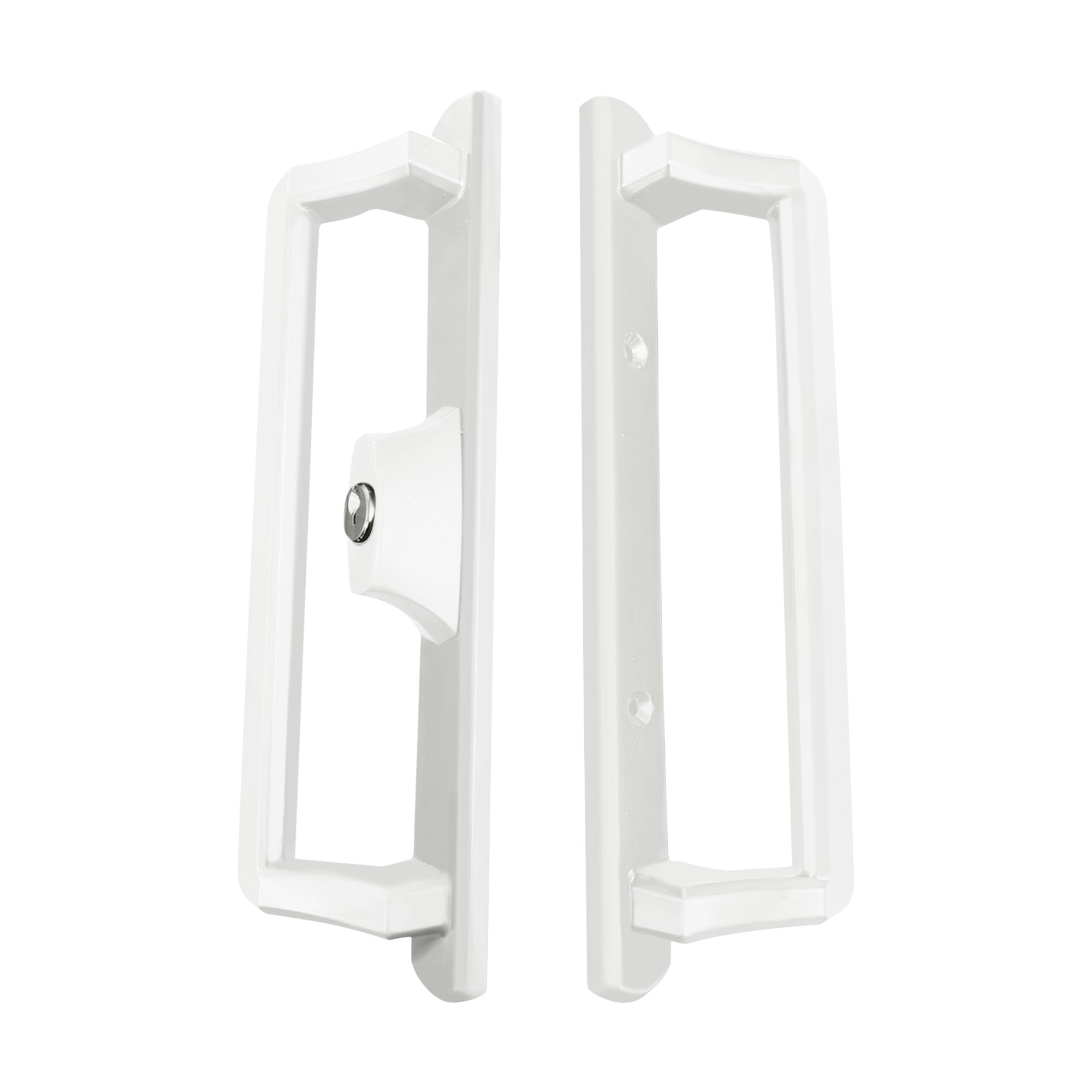 PGT Interior and Exterior Sliding Door Handle (Black or White) WITH LOCK AND KEY - Special Order Only - Garage and Sliding Door Hardware