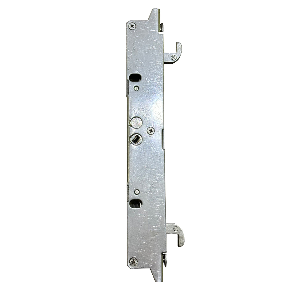 7.97" Hole Spacing Two Point Stainless Steel Mortise Lock Replacement for Sliding Patio Glass Door - Dual Point with Outward Hook Locking Mechanism - Garage and Sliding Door Hardware