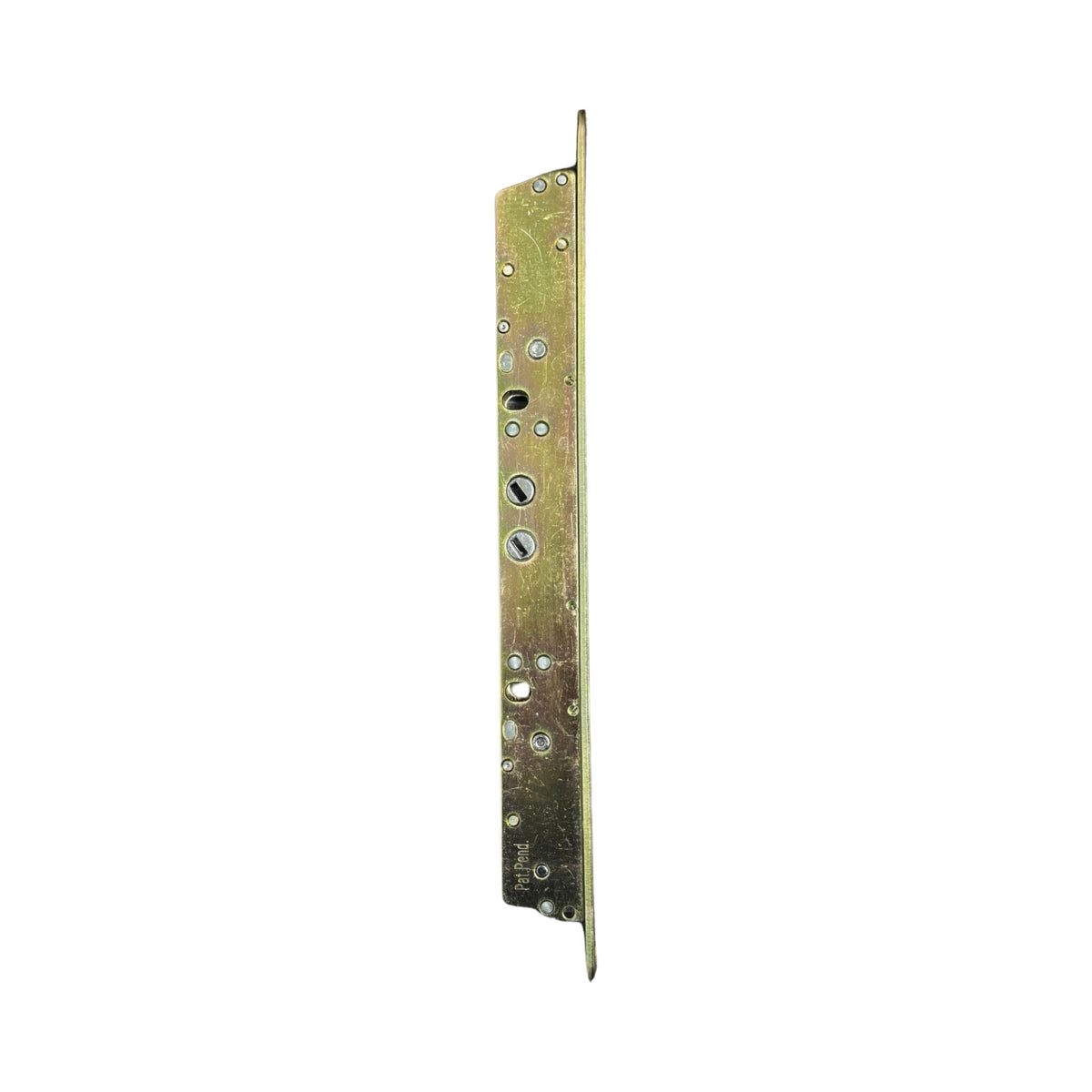 11-3/4" Multi-Point Mortise Lock with Face Plate with NO Anti-Slam Pin for Sliding Glass Doors | Two Point Replacement Locking Mechanism to Fix and Repair Sliding Patio Door Hardware - Alloy Steel - Garage and Sliding Door Hardware