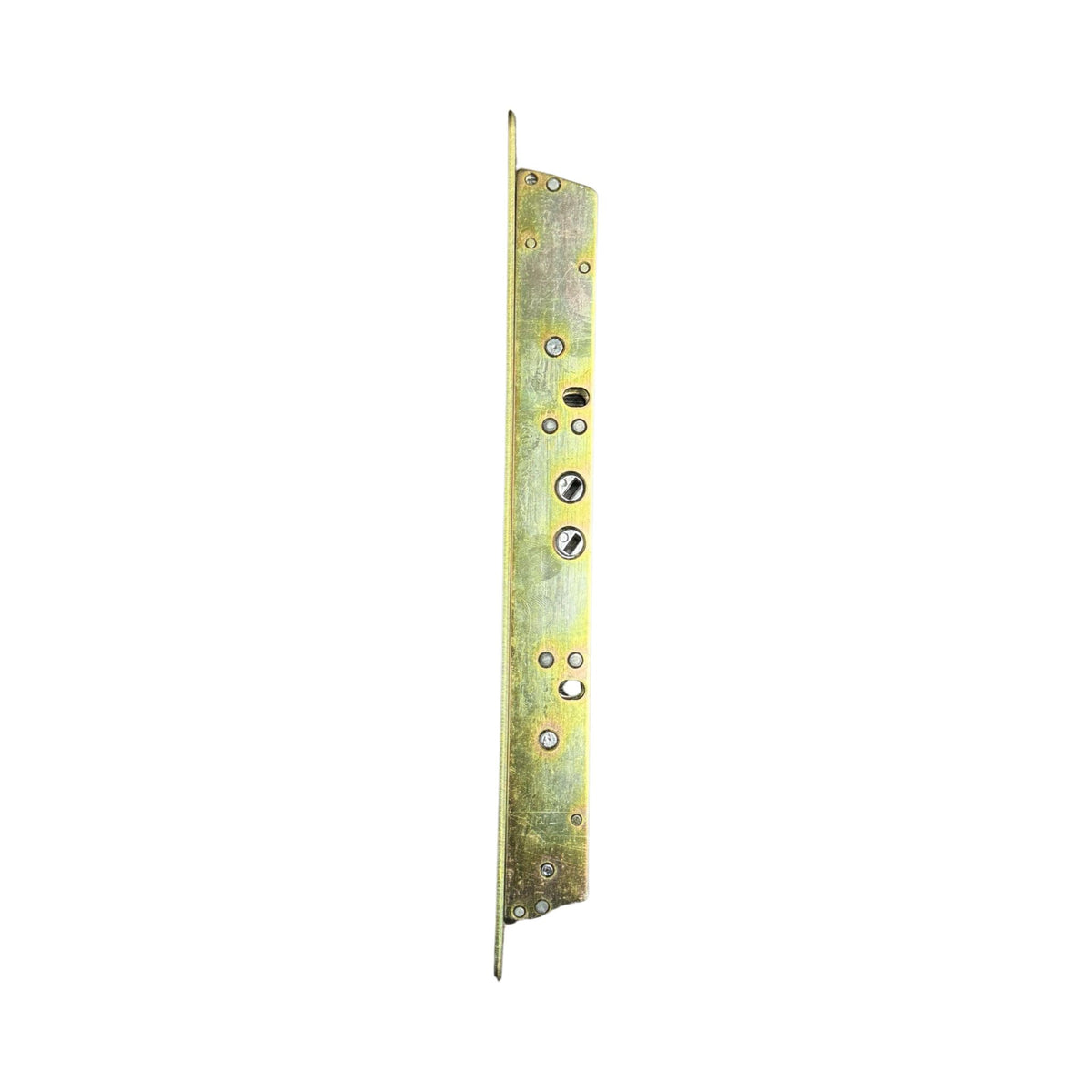 11-3/4" Multi-Point Mortise Lock with Face Plate with NO Anti-Slam Pin for Sliding Glass Doors | Two Point Replacement Locking Mechanism to Fix and Repair Sliding Patio Door Hardware - Alloy Steel - Garage and Sliding Door Hardware