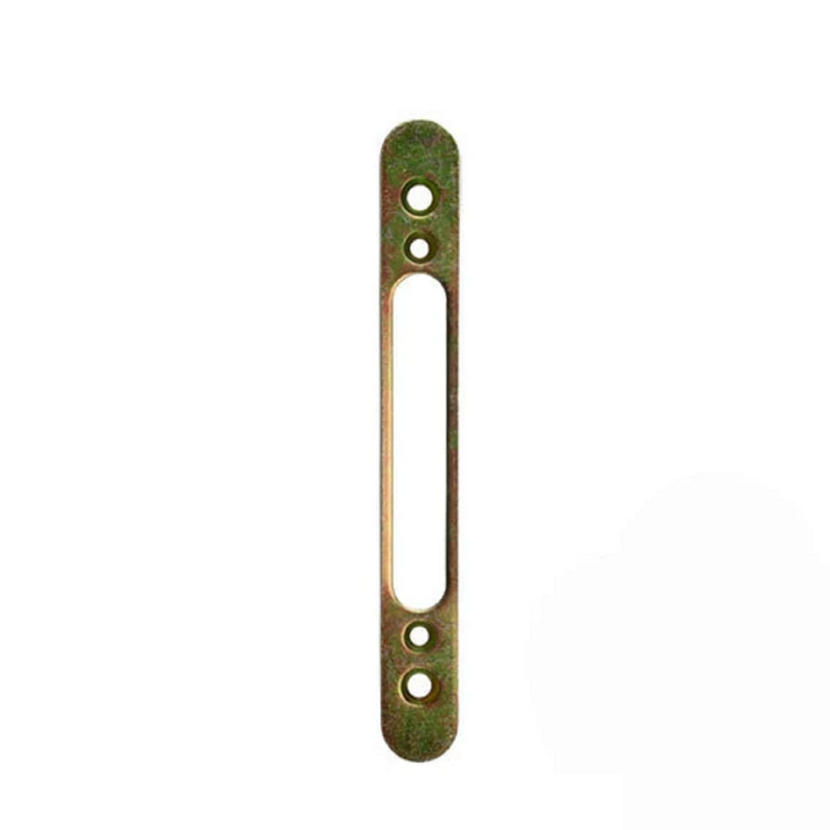Mortise Lock Faceplate - 4-5/8" Hole Spacing Screw Holes -Zinc Steel - Garage and Sliding Door Hardware