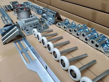 G.A.S. Hardware Garage Door Hardware Installation Kit for 16' by 7' Overhead Doors - Garage Hardware Parts Bundle Kit - Garage and Sliding Door Hardware