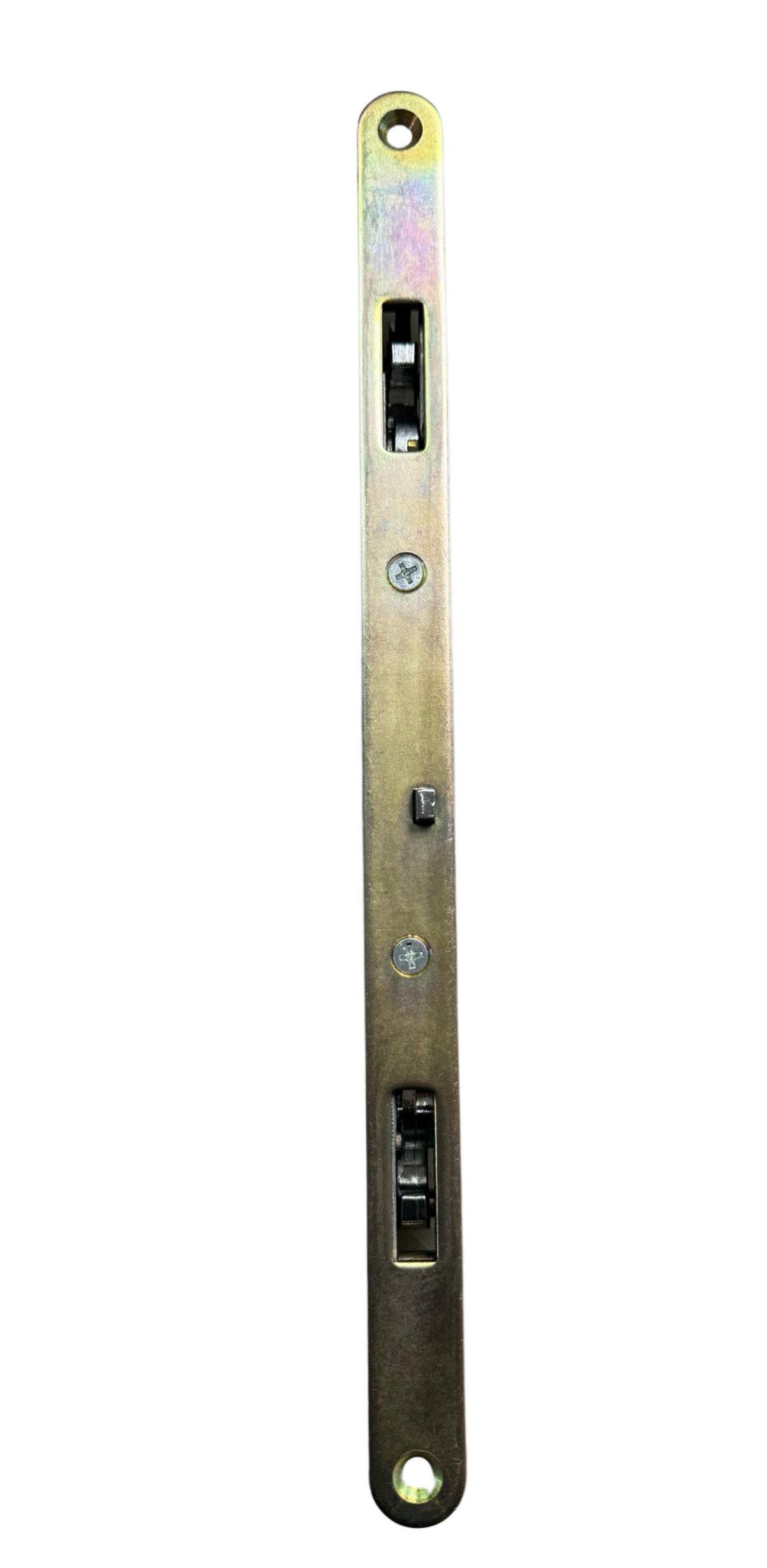 11-3/4" Multi-Point Mortise Lock with Face Plate and Anti-Slam Pin for Sliding Glass Doors | Two Point Replacement Locking Mechanism to Fix and Repair Sliding Patio Door Hardware - Alloy Steel - Garage and Sliding Door Hardware