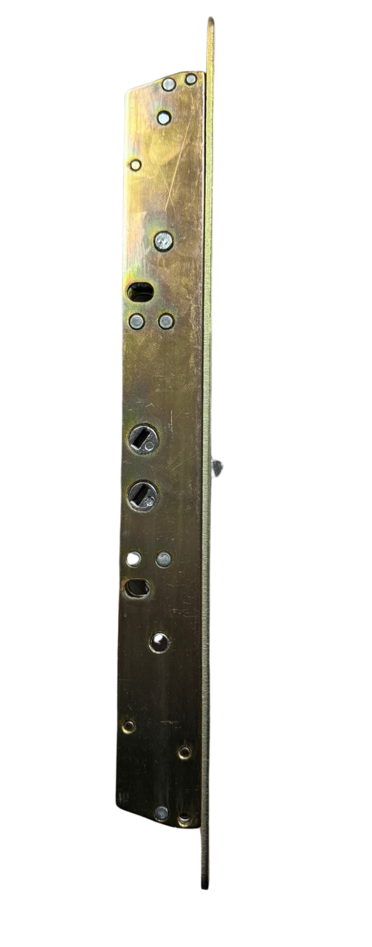 11-3/4" Multi-Point Mortise Lock with Face Plate and Anti-Slam Pin for Sliding Glass Doors | Two Point Replacement Locking Mechanism to Fix and Repair Sliding Patio Door Hardware - Alloy Steel - Garage and Sliding Door Hardware