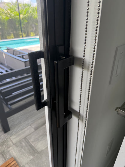 Sliding Patio Glass Door Handle with 3.94 inch Hole Spacing - Garage and Sliding Door Hardware
