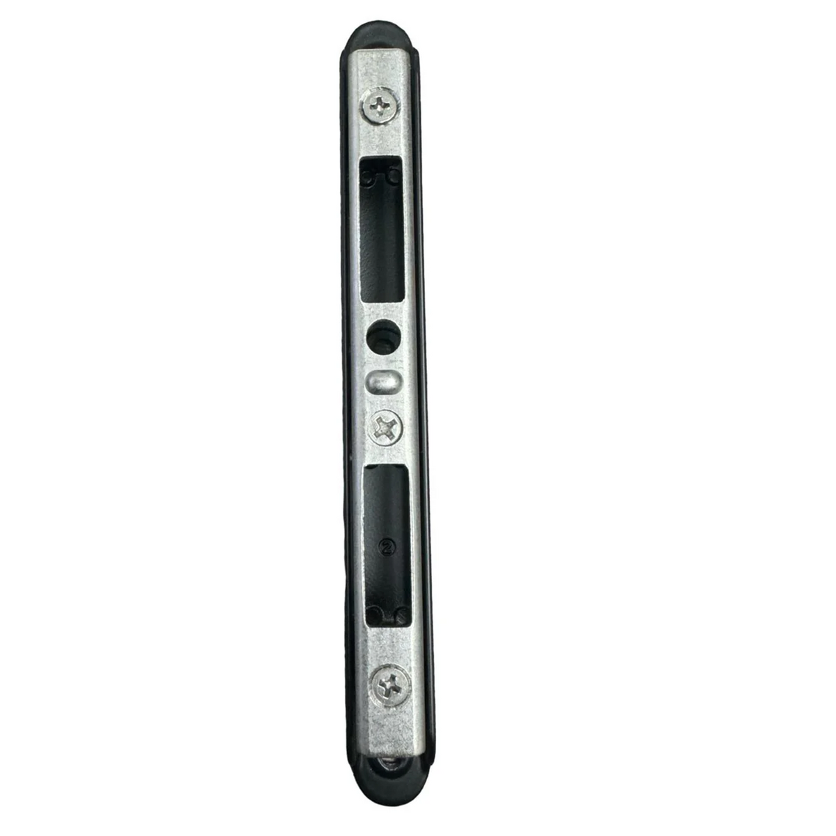 Black Two-Point Adjustable Wide Striker Keeper - 12-421-LARGE - Garage and Sliding Door Hardware