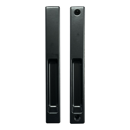 Sliding Patio Glass Door Flush Mount Dummy Handle, 6-5/8" Hole Spacing - No Lock - Garage and Sliding Door Hardware